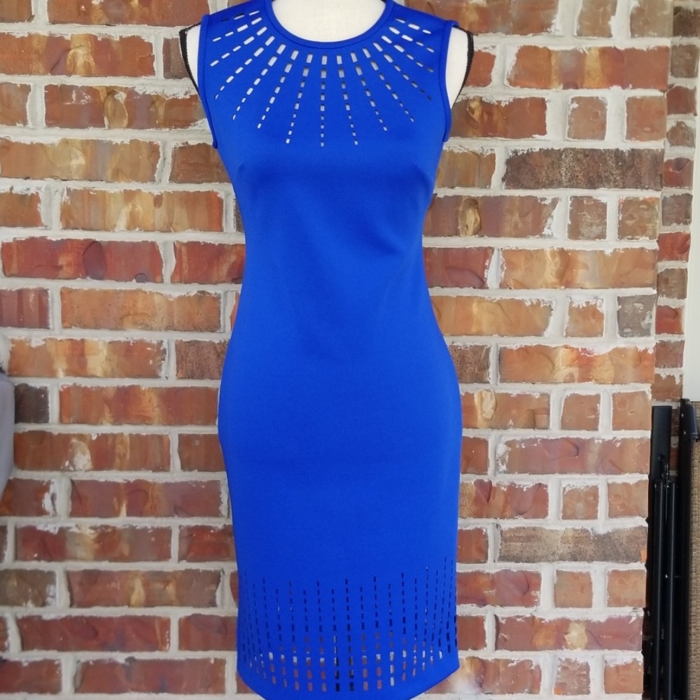 Calvin Klein Laser Cut Sheath Dress